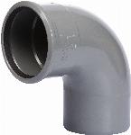 Solar Plus fitting, bocht 87 graden, pvc, aansluiting 110mm x 110mm
