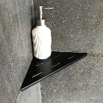 Looox corner shelf 30cm in roestvrij staal mat zwart CORNER30MZ