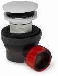 Blue Label Annika Easy, Afvoerplug (klik waste), rond, 63mm diameter, met 67mm sifon, wit