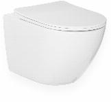Blue Label Balder rimfree wandcloset 49cm met closetzitting softclose/quick release wit FK038WG