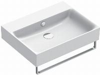 Catalano Premium wastafel 60x47 cm antibacterieel, voorzien voor 3 kraangaten, met overloop wit 0220600001