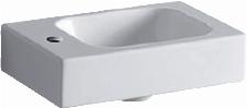 Geberit iCon fontein m. kraangat links z. overloop 38x28x13.5cm wit 124836000