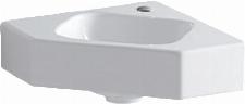 Geberit iCon hoekfontein 33 cm met kraangat zonder overloop wit 124729000