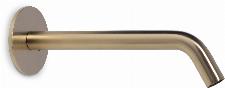 Blue Label Brondby uitloop wastafelkraan wand 20cm, geborsteld goud