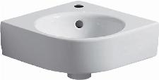 Geberit Renova Compact hoekfontein m. kraangat m. overloop 32x32x11cm wit 276132000