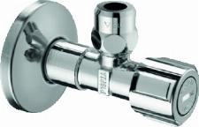Schell Comfort hoekstopkraan met rozet en filter 1/2"x10mm met debietklasse A chroom 054280699