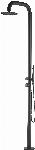 Blue Label buitendouche met 25cm hoofddouche m. handdouche, incl. inbouwdeel 316S zwart FK9008MB
