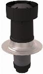 Ubbink Ventus Dakdoorvoer 0� 180/200 zwart 0169881