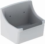 Geberit 300 Basic Norma gootsteen 45 cm met stootrand en roostergaten wit S8A42000000G