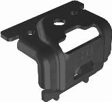 Esdec FlatFix, eindklem 30mm voor bevestiging van pv paneel, staal, zwart 1004430