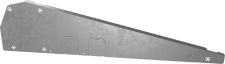 Esdec FlatFix Fusion, winddeflector links, voor plak dak, horizontaal, staal, bxl module 272x1126mm 1007224