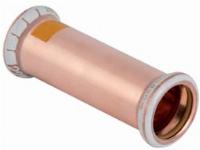 Geberit Mapress, Overschuifsok, gas, recht, 1-delig, koper, met HNBR afdichtring, 15mm x 15mm (persmof x persmof)