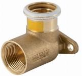Geberit Mapress koper gas messing muurplaat L=43 mm 15-Rp1/2"