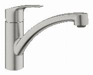 Grohe Eurosmart keukenkraan m. lage draaibare uitloop RVS-look 33281DC3