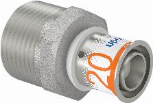 Uponor S-Press Plus pers puntstuk 20mmx1"bu 1070506