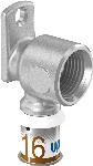 Uponor S-Press Plus Aqua pers muurplaat voor geminibeugel 16mmx1/2" Binnendraad 1070665