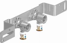 Uponor S-Press Plus Aqua pers montage-unit 16x1/2"bix150mm 1070662