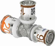 Uponor S-Press Plus pers T-stuk verlopend 20x16x16mm 1070567
