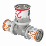 Uponor S-Press Plus pers T-stuk verlopend 20x25x20mm 1070571
