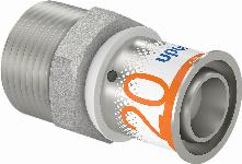 Uponor S-Press Plus pers puntstuk 20mmx3/4"bu 1070505