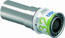 Uponor S-Press Plus pers koppeling overgang 32MLCx28mm CU/RVS 1070620
