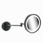 Geesa Mirror Scheerspiegel, LED, dubbele arm, 3x vergrotend, 215mm, zwart