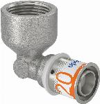 Uponor S-Press Plus pers knie 90� bi.dr. 20mmx3/4" 1070541