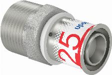 Uponor S-Press Plus pers puntstuk 25mmx1"bu 1070508