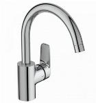 Venlo Nimbus Blue keukenkraan met hoge ronde uitloop bluestart chroom F2963AA
