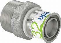 Uponor S-Press Plus pers puntstuk 32mmx1 1/4"bu 1070510