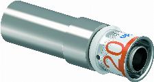 Uponor S-Press Plus pers koppeling overgang 20MLCx22mm CU/RVS 1070617
