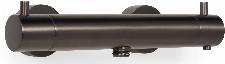 Blue Label Brondby douchethermostaat 15cm HOH met koppelingen gun metal FK-8072A-GM