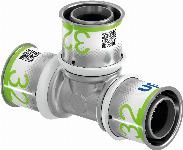 Uponor S-Press Plus pers T-stuk  32x32x32mm 1070563