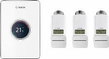 Bosch EasyControl modulerende kamerthermostaat met 3 electronische thermostatische radiatorkranen, wit 7736701393