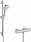 Hansgrohe Croma Select S douchesysteem m. Ecostat 1001 CL douchethermostaat 72cm renovatieset chroom 27833400