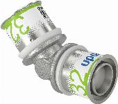 Uponor S-Press Plus pers knie 45� 32x32mm 1070546