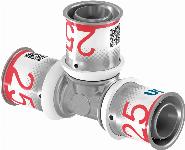 Uponor S-Press Plus pers T-stuk 25x25x25mm 1070562