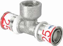 Uponor S-Press Plus pers T-stuk bi.dr. 25x3/4"bix25mm 1070599
