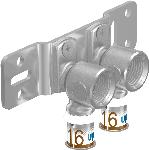 Uponor S-Press Plus Radi pers muurplaatbeugel 16mmx1/2" Binnendraad Lengte = 50mm 1070684