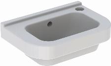 Geberit 300 Basic fontein 36 cm met kraangat rechts en overloop wit S8400100000G