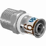 Uponor S-Press Plus pers puntstuk 16mmx3/4"bu 1070503