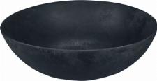 LoooX Ceramic Raw Black ruw keramische waskom 400x150 mm zonder kraangat zonder overloop zwart WWK40ZW
