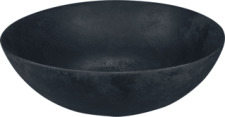 LoooX Ceramic Raw Black ruw keramische waskom 400x150 mm zonder kraangat zonder overloop zwart WWK40ZW