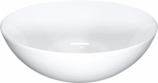 LoooX Ceramic Round keramische waskom 400 x 150 mm, zonder kraangat, zonder overloop, wit WWK40W