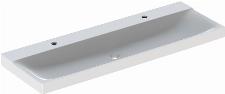 Geberit Xeno2 wastafel m. 2 kraangaten z. overloop 140x48x14cm wit 500926001