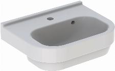 Geberit 300 Basic wastafel 50 cm met kraangat en overloop wit S8300100000G