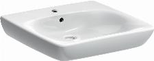 Geberit 300 Comfort rolstoelwastafel 55 cm m. kraangat en overloop wit S8340400000G