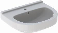 Geberit 300 Basic Arco wastafel halfrond m. kraangat m. overloop 60x49x19.5cm wit S8302500000G
