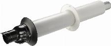 Ubbink Rolux 5H muurdoorvoer 80-125 inclusief muurplaten PP/KS zwart 0223124