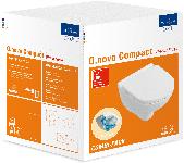 Villeroy & Boch O.novo combipack, wandcloset 49cm compact randloos met closetzitting softclose wit 5688HR01
